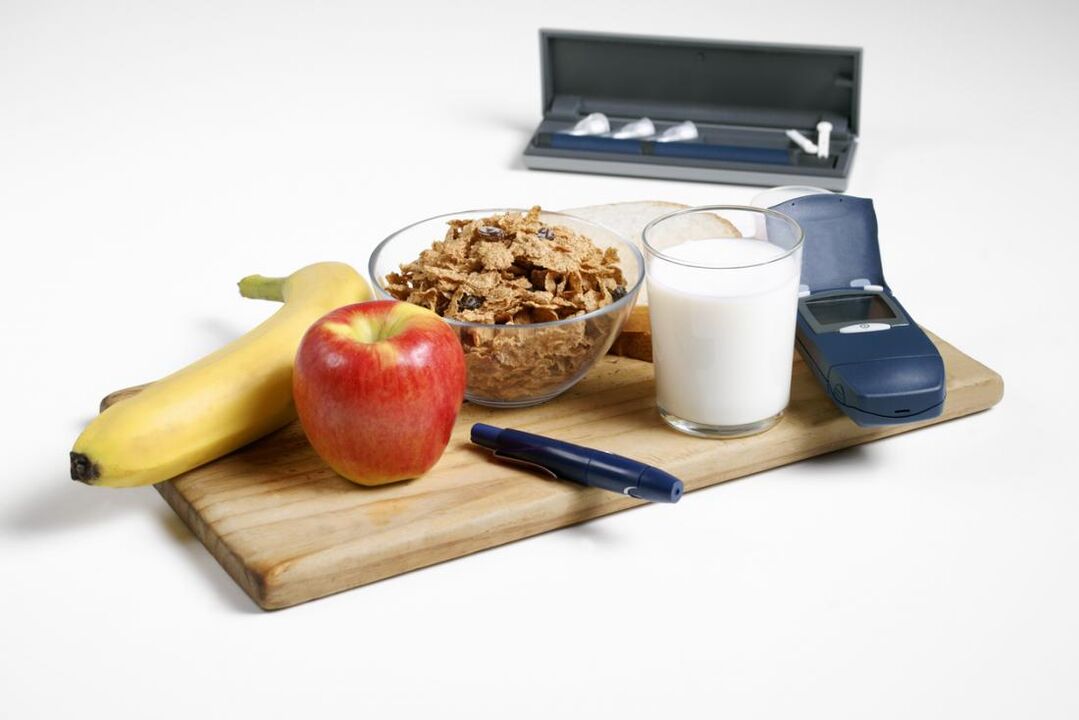 Aliments de régime sain pour la prévention du diabète sucré